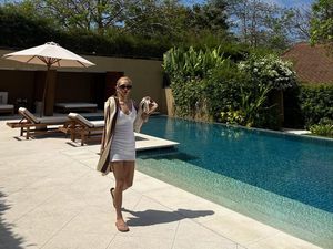 Hyoyeon Santai di Bali, Dikira Punya Vila Pribadi-Berpayung Kardus