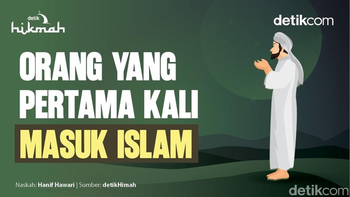 Infografis Orang yang Pertama Masuk Islam