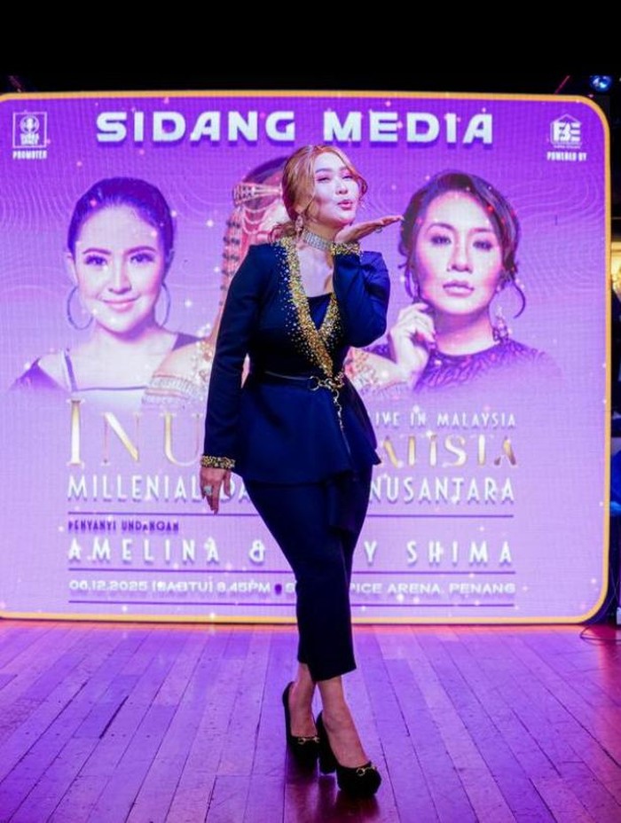 Konferensi pers konser Inul Daratista di Malaysia pada Desember 2026.