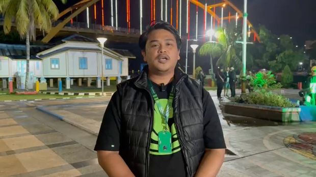 Koordinator BEM se-Riau, Ahmad Deni, merasa terkesan dengan kegiatan Green Leadership Academy, di Pekanbaru, Riau, Sabtu (20/9/2025).