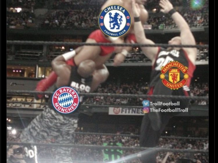 Meme Kocak Chelsea Digebuk MU usai Dihajar Bayern