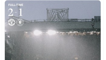 Akun Chelsea di X mengumumkan kekalahan mereka. Foto: X.com