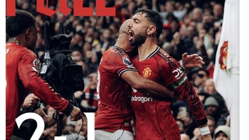 MU pun merayakan kemenangan penting mereka atas Chelsea. Foto: X.com