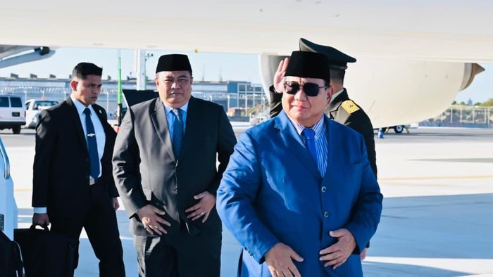 Presiden Prabowo Subianto tiba di New York, Amerika Serikat (AS), untuk menghadiri Sidang ke-80 Majelis Umum Perserikatan Bangsa-Bangsa (PBB).