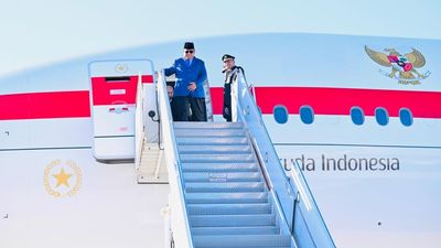 Potret Prabowo Tiba di AS untuk Hadiri Sidang Umum PBB