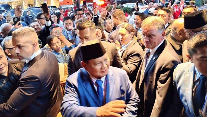 Presiden RI Prabowo Subianto tiba di hotel tempat menginap di kawasan Manhattan, New York, Amerika Serikat, Sabtu (20/9/2025).