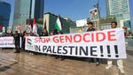 Suara Palestina Menggema di Jakarta, Massa Desak Sikap Tegas RI di PBB