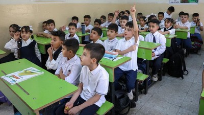 Suasana Hari Pertama Sekolah di Baghdad, Siswa Antusias Sambut Tahun Ajaran Baru