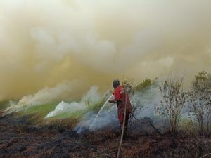 Karhutla di Ogan Ilir Masih Menyala, Ada Api Aktif dan Bahan Bakaran Melimpah
