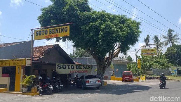 Warung Soto Bening Jatinom di jalan Klaten-Boyolali. Foto diunggah Minggu (21/9/2025).