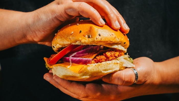 Burger makanan cepat saji atau fast food