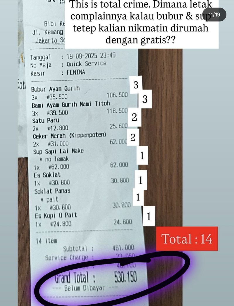 Viral! Pelanggan Kafe di Kemang Kabur Usai Makan Senilai Rp 500 Ribu