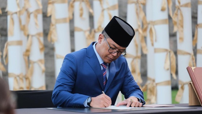 Menlu Sugiono tanda tangan Deklarasi Global Pelindungan Personel Kemanusiaan di Markas Besar PBB, New York.