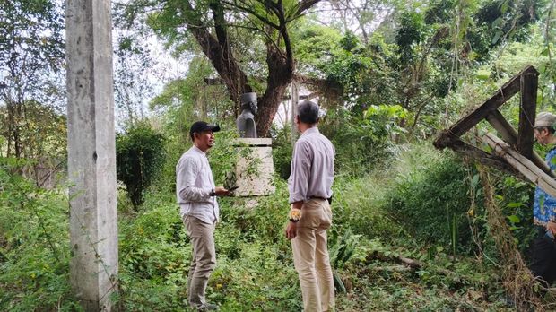 Monumen Gesang di Solo Safari tampak tak terawat. Foto diunggah Senin (22/9/2025).