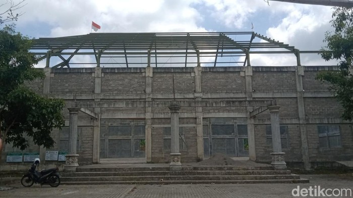 Papan kegiatan gedung serbaguna Desa Wonoboyo, Kecamatan Jogonalan, Klaten.