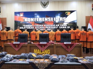 Perusakan Kantor Polisi di Malang, 21 Tersangka-6 Masih Anak
