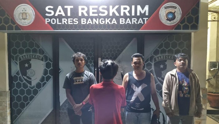 Pengendara ugal-ugalan yang ditangkap anggota Polres Bangka Barat.