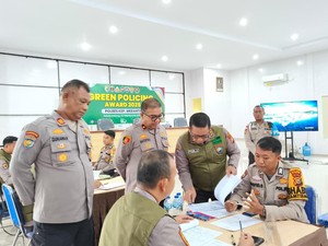 Tim Polda Riau Verifikasi 5 Kandidat Green Policing Awards Polres Meranti