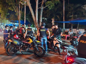 TNI-Polri Patroli Skala Besar di Inhu Pastikan Keamanan Warga
