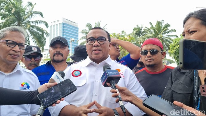 Presiden Konfederasi Serikat Pekerja Seluruh Indonesia (KSPSI) Andi Gani