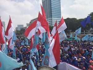 5 Tuntutan Buruh di Depan DPR Hari Ini: Tolak Upah Murah-Outsourcing