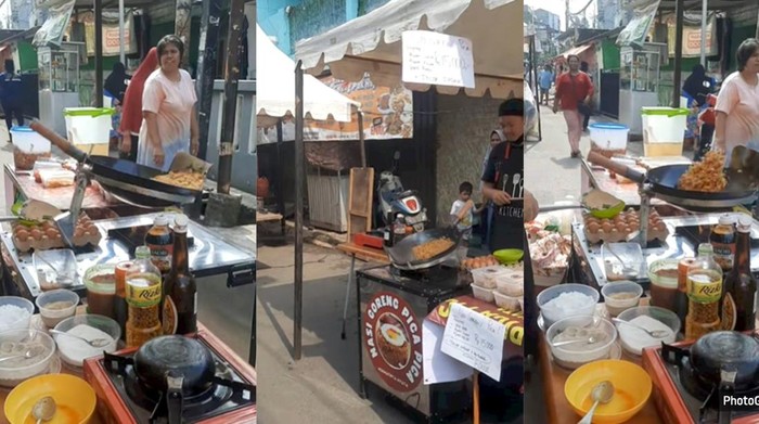Auto Viral! Penjual Nasi Goreng Masak Pakai Robot di Depan Pembeli