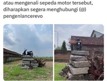 Viral Beat Nangkring Misterius di Tumpukan Beton Sleman, Ternyata...