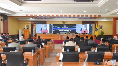 Wakil Gubernur NTB, Indah Dhamayanti Putri, saat rapat paripurna, Senin (22/9/2025). (Ahmad Viqi/detikBali)