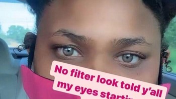 Yooo, katanya ini no filter, tapi jelas-jelas di Instagram kasih tahu dia pakai filter Colored Lenses. Foto: reddit via Bored Panda