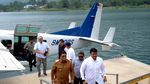 Potret Pesawat Amfibi Mendarat di Samosir, Bawa Gubsu Bobby Nasution