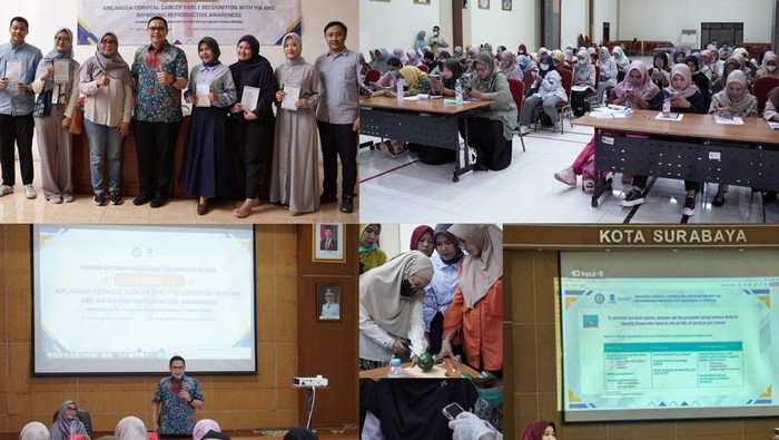 Departemen Obstetri dan Ginekologi Fakultas Kedokteran Universitas Airlangga menyelenggarakan kegiatan pengabdian masyarakat A-CERVICA