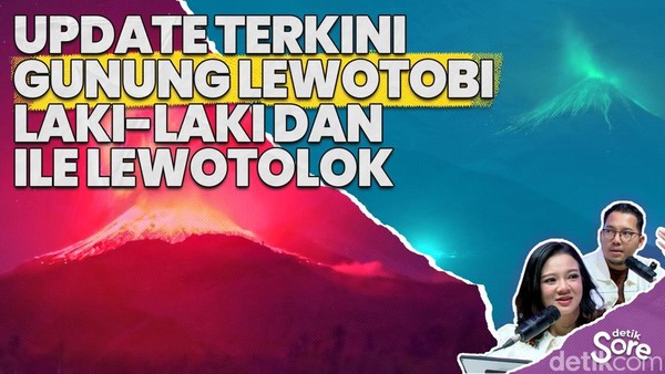 Video: Gunung Lewotobi Laki-laki dan Ile Lewotolok Erupsi Bersamaan