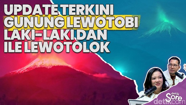 Video: Gunung Lewotobi Laki-laki dan Ile Lewotolok Erupsi Bersamaan