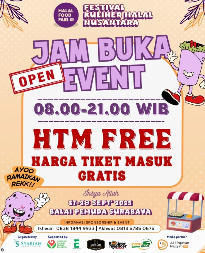 Festival Kuliner Halal Nusantara Surabaya.