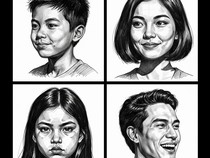 20 Prompt Gemini AI Sketsa Hitam Putih yang Bikin Foto Diri Tampil Beda