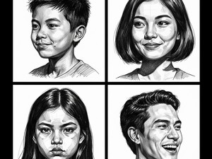 20 Prompt Gemini AI Sketsa Hitam Putih yang Bikin Foto Diri Tampil Beda