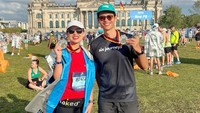 Tapi kali itu, ketika terima email pengumuman atau penolakan di bulan Desember 2024 ada pertanyaan, apakah berminat andai ada tambahan slot? Dan aku jawab IYA. Dan, tiba-tiba bulan Mei 2025 aku dapat email dari penyelenggara Marathon Berlin: aku dapat slot!! kata Ira Wibowo. Foto: Instagram @irawbw