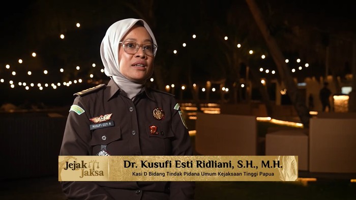 Kasi D Bidang Tindak Pidana Umum Kejaksaan Tinggi Papua, Dr. Kusufi Esti Ridliani