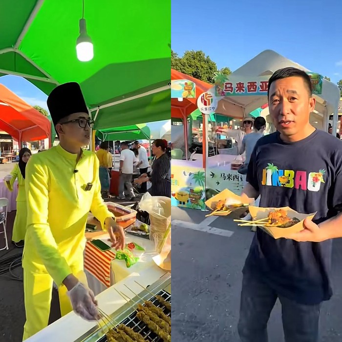 Laris! Orang Malaysia Jualan Sate di China, Satu Jam Laku 1.500 Tusuk