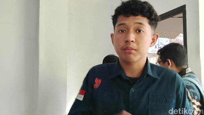 Ketua Badan Eksekutif Mahasiswa (BEM) Universitas Sriwijaya (Unsri), Pasha Fazillah