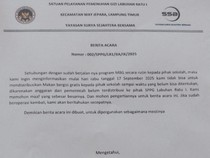 Beredar Surat Distribusi MBG di Lampung Timur Disetop Sementara