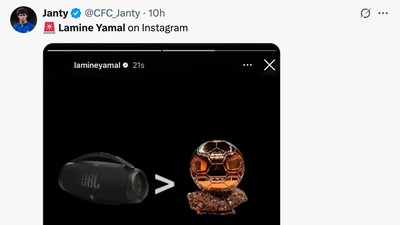 Meme Kocak Yamal Gagal Raih Ballon dOr 2025, Karma Ledek Vinicius?