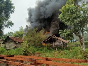 Kronologi OPM Pimpinan Elkius Kobak Tembak Mati-Bakar Rumah Warga di Asmat