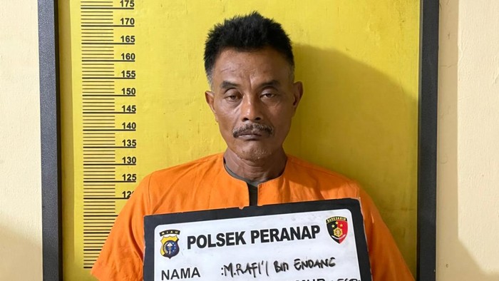 Pelaku saat ditangkap (Dok Polres Inhu)