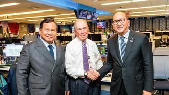 Bos Bloomberg Makan Siang Bareng Prabowo di Istana, Bahas Hal Ini