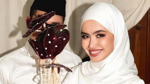 7 Potret Pernikahan Sederhana Sashfir di KUA, Hijab Simple Bikin Kagum