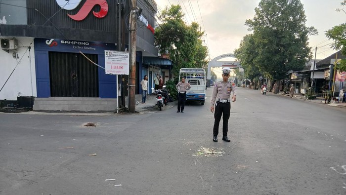 TKP laka lantas di Kota Blitar