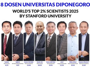 8 Ilmuwan UNDIP Masuk Daftar 2% Teratas Dunia Tahun 2025