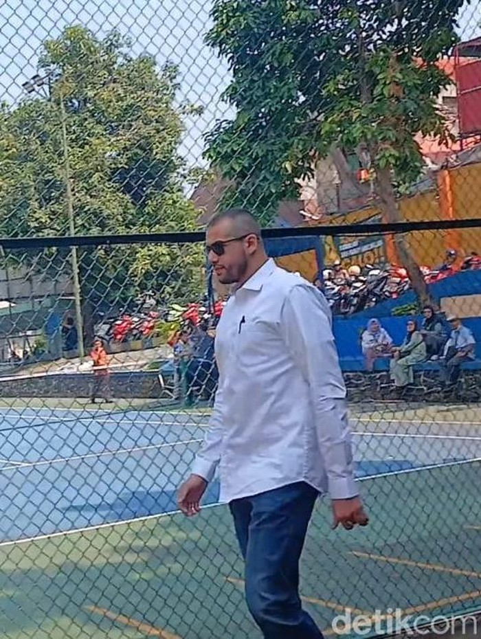 Ahmad Assegaf, suami Tasya Farasya di Pengadilan Agama Jakarta Selatan, Rabu (24/9/2025).