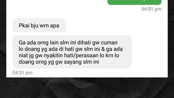 Saking galaunya, jadi nggak fokus dan salah kirim pesan ke customer. Foto: Instagram/newdramaolshop